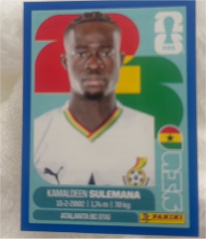 2026 Panini FIFA World Cup #GHA 12 Kamaldeen Sulemana — front