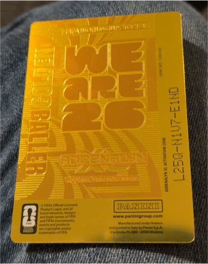 2026 Panini Adrenalyn XL Golden Baller We Are 26 — front