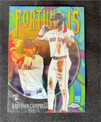 2025 Topps Chrome Fortune 15 #F15-23 Kristian Campbell — front