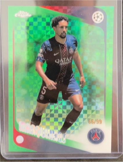 2026 Topps Chrome UEFA #92 Marquinhos — front