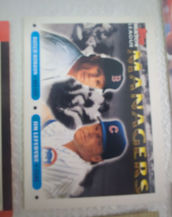 1993 Topps #502 Jim Lefebvre, Butch Hobson — front