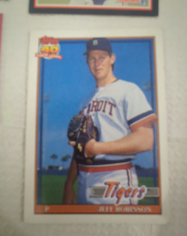 1991 Topps #766 Jeff Robinson — front