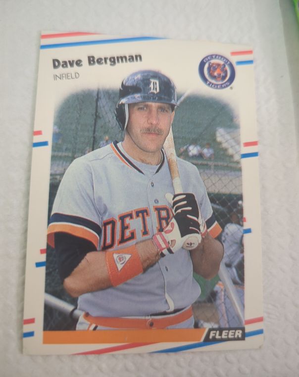 1988 Fleer #52 Dave Bergman — front
