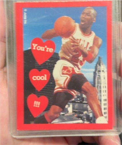 1991 Cleo Valentine Card You're Cool Michael Jordan — front
