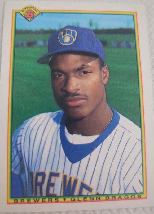 1990 Bowman #403 Glenn Braggs Milwaukee Brewers — front