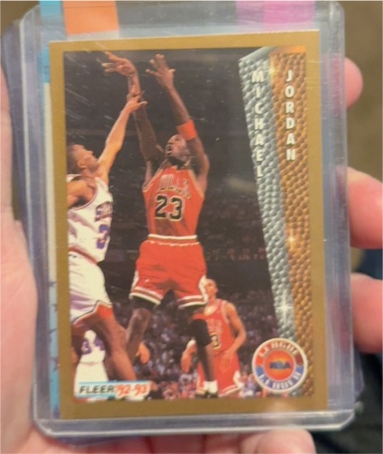 1992-93 Fleer #238 Michael Jordan League Leader — front