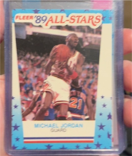 1989-90 Fleer All-Stars Stickers #3 Michael Jordan — front