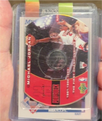 1999 Upper Deck Powerdeck Michael Jordan 96-97-98 Championships — front
