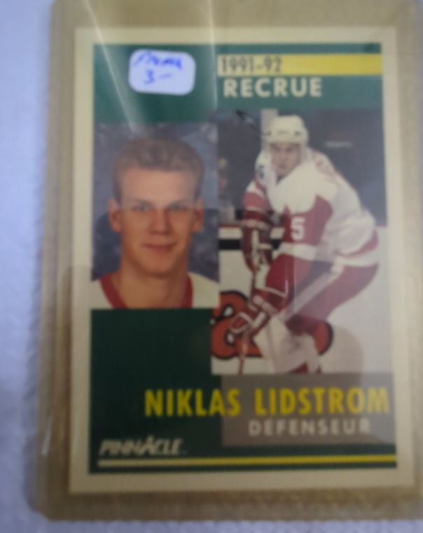 1991-92 Pinnacle #320 Niklas Lidstrom Rookie — front
