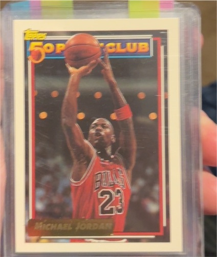 1993 Topps #205 Michael Jordan 50 Point Club — front