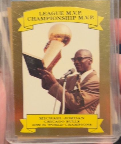 1991 Aamer Sports #NNO Michael Jordan League MVP Championship MVP — front
