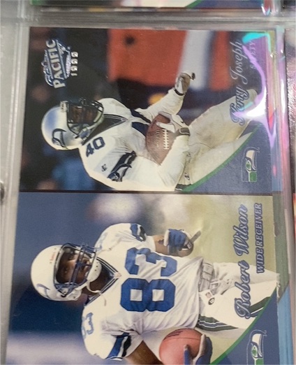 1999 Pacific #377 Robert Wilson / Kerry Joseph Rookie Seattle Seahawks RC — front