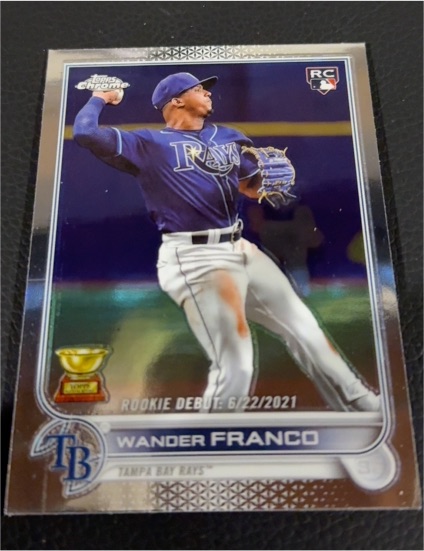 2022 Topps Chrome Update #USC200 Wander Franco Rookie Debut — front