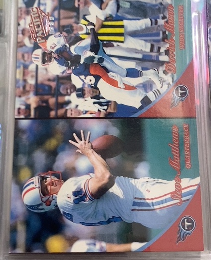 1999 Pacific #404 Derrick Mason / Steve Matthews — front