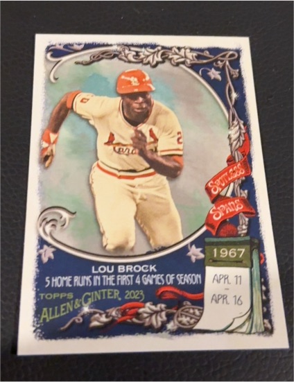2023 Topps Allen & Ginter #SS-21 Lou Brock — front
