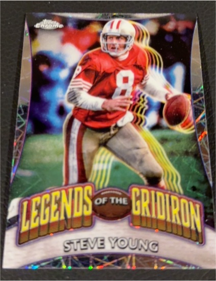 2024 Topps Chrome #LOG-24 Steve Young Legends of the Gridiron — front