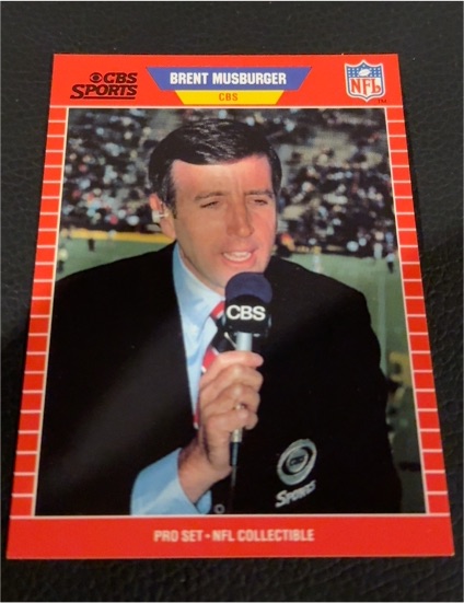 1989 Pro Set #17 Brent Musburger — front
