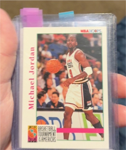 1992 Skybox NBA Hoops #341 Michael Jordan Team USA Tournament of the Americas — front