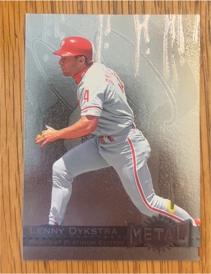 1996 Fleer Metal Universe #209 Lenny Dykstra — front