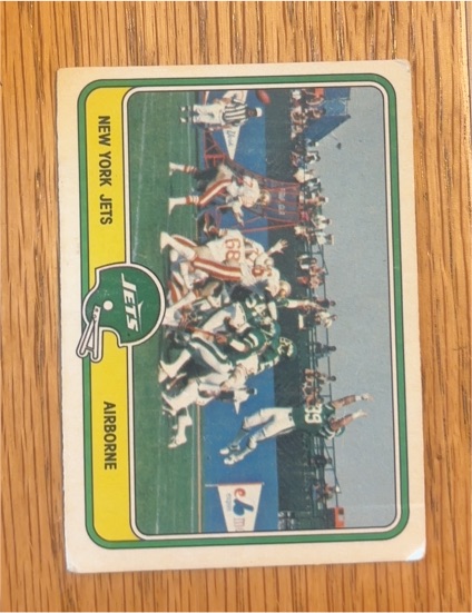 1981 Fleer Team Action #38 New York Jets Airborne — front