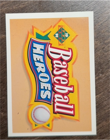 1990 Upper Deck Baseball Heroes Header Card Reggie Jackson — front