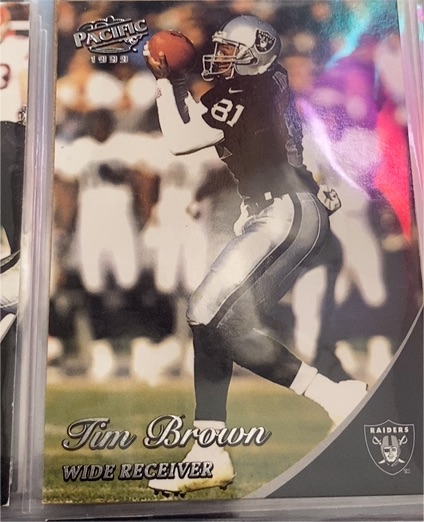 1999 Pacific #290 Tim Brown — front
