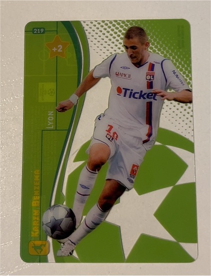 2008 Panini UEFA Champions League #219 Karim Benzema — front