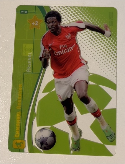 2025 Panini UEFA Champions League #218 Emmanuel Adebayor — front