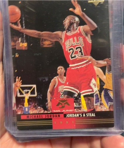 1992-93 Upper Deck #MJ1 Michael Jordan Jordan's A Steal — front