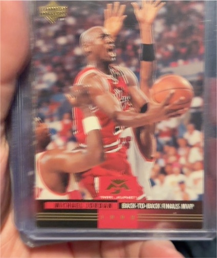 1993 Upper Deck #MJ6 Michael Jordan Back to Back Finals MVP — front