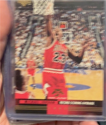 1995 Upper Deck Michael Jordan JC9 Seven Consecutive Scoring Titles — front