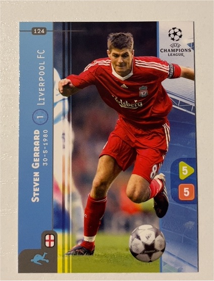 2008 Panini UEFA Champions League #124 Steven Gerrard — front