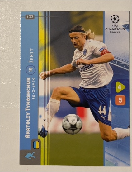 2008 Panini UEFA Champions League #133 Anatoliy Tymoshchuk — front
