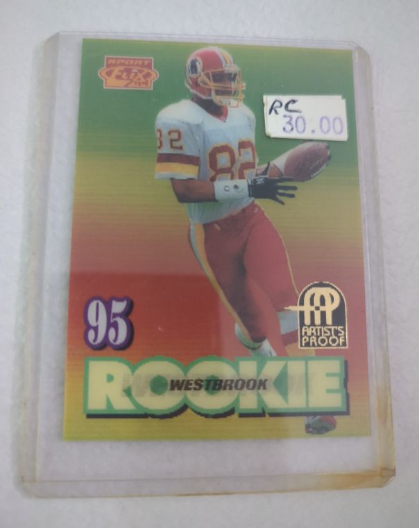 1995 Sportflix #121 Michael Westbrook Rookie Artist Proof Washington Redskins — front