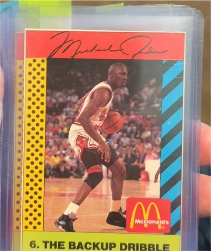 1990 McDonald's #6 Michael Jordan The Backup Dribble — front