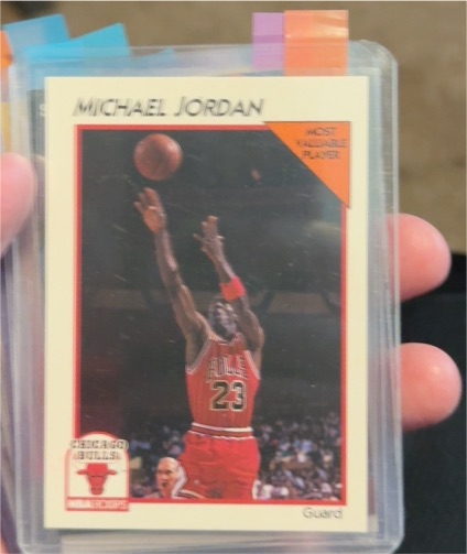 1991 NBA Hoops #30 Michael Jordan — front