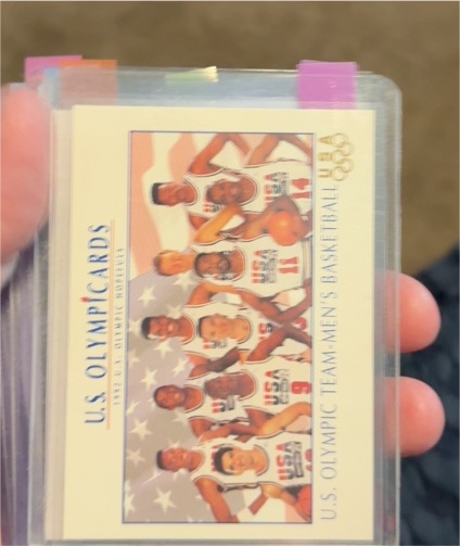 1992 Impel U.S. Olympicards #18 Team USA Men's Basketball Dream Team — front