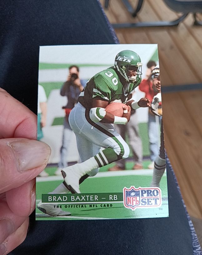 1992 Pro Set #272 Brad Baxter — front
