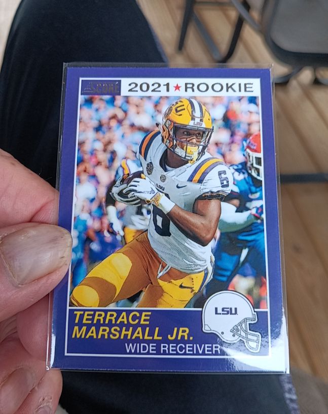 2021 Panini Chronicles Draft Picks Score Retro #70 Terrace Marshall Jr. — front