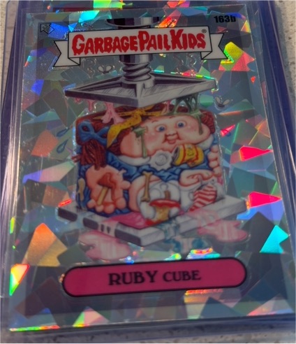 2021 Topps Garbage Pail Kids Chrome #163b Ruby Cube — front