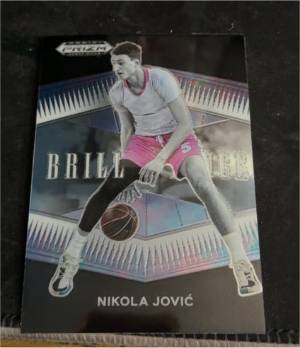 2022 Panini Prizm Draft Picks Brilliance #BR-NJ Nikola Jović — front