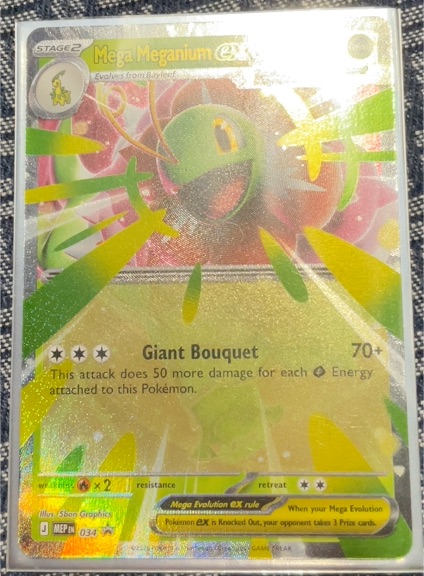 2026 Pokemon Mega Meganium ex #034 Mega Evolution Promo — front