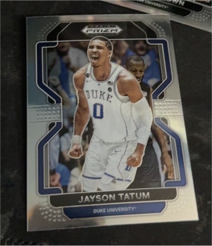 2022 Panini Prizm Draft Picks #23 Jayson Tatum Duke Blue Devils — front