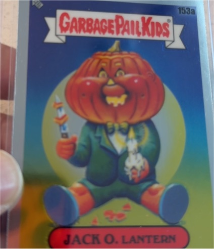 2021 Topps Garbage Pail Kids Chrome Series 4 #153a Jack O. Lantern — front