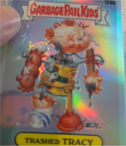 2021 Topps Chrome Garbage Pail Kids Series 4 #129b Trashed Tracy — front