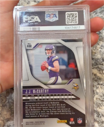 2024 Panini Prizm #400 J.J. McCarthy — front