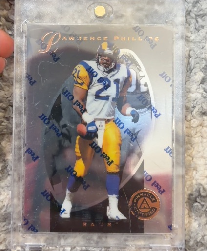 1997 Pinnacle Certified #101 Lawrence Phillips St. Louis Rams — front