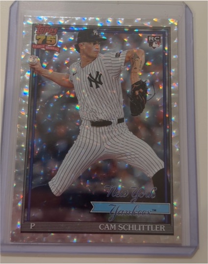 2026 Topps Series 1 #T91-86 Cam Schlittler — front