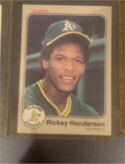 1983 Fleer #519 Rickey Henderson — front