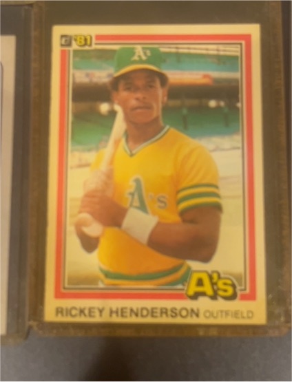 1981 Donruss #119 Rickey Henderson — front